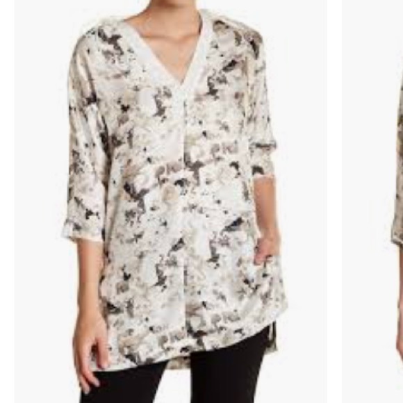 🆕 Max Mara - Silk Lace-Up Shoulder Tunic - Picture 1 of 7